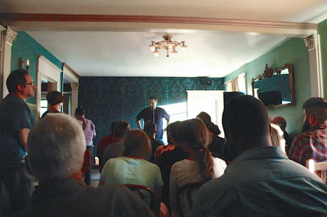 storyteller at Beech Parlor in Portland