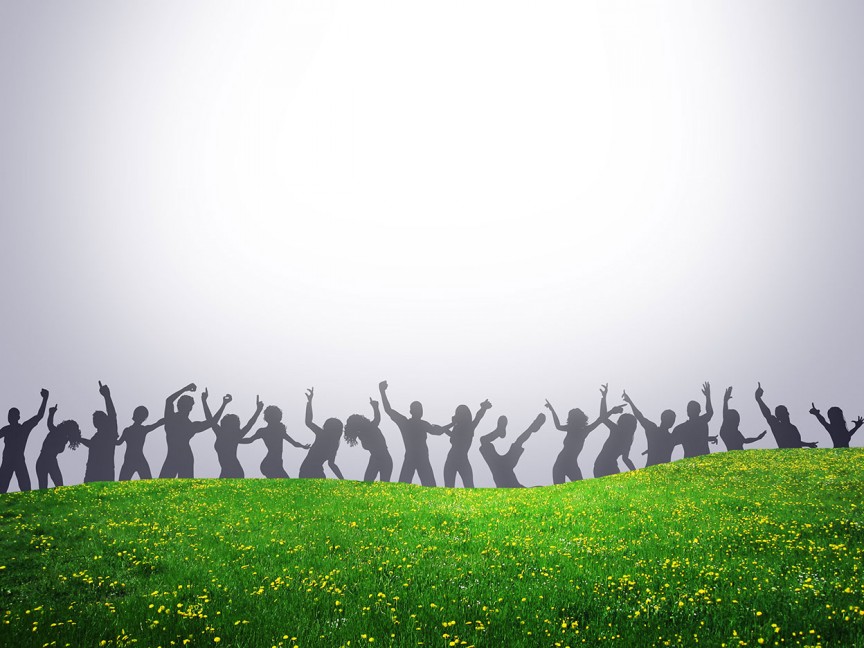 shadows dancing in grass